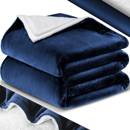 KESSER® Kuscheldecke Flauschig Wohndecke Sherpa Fleece Decke Flanell Bett Sofa